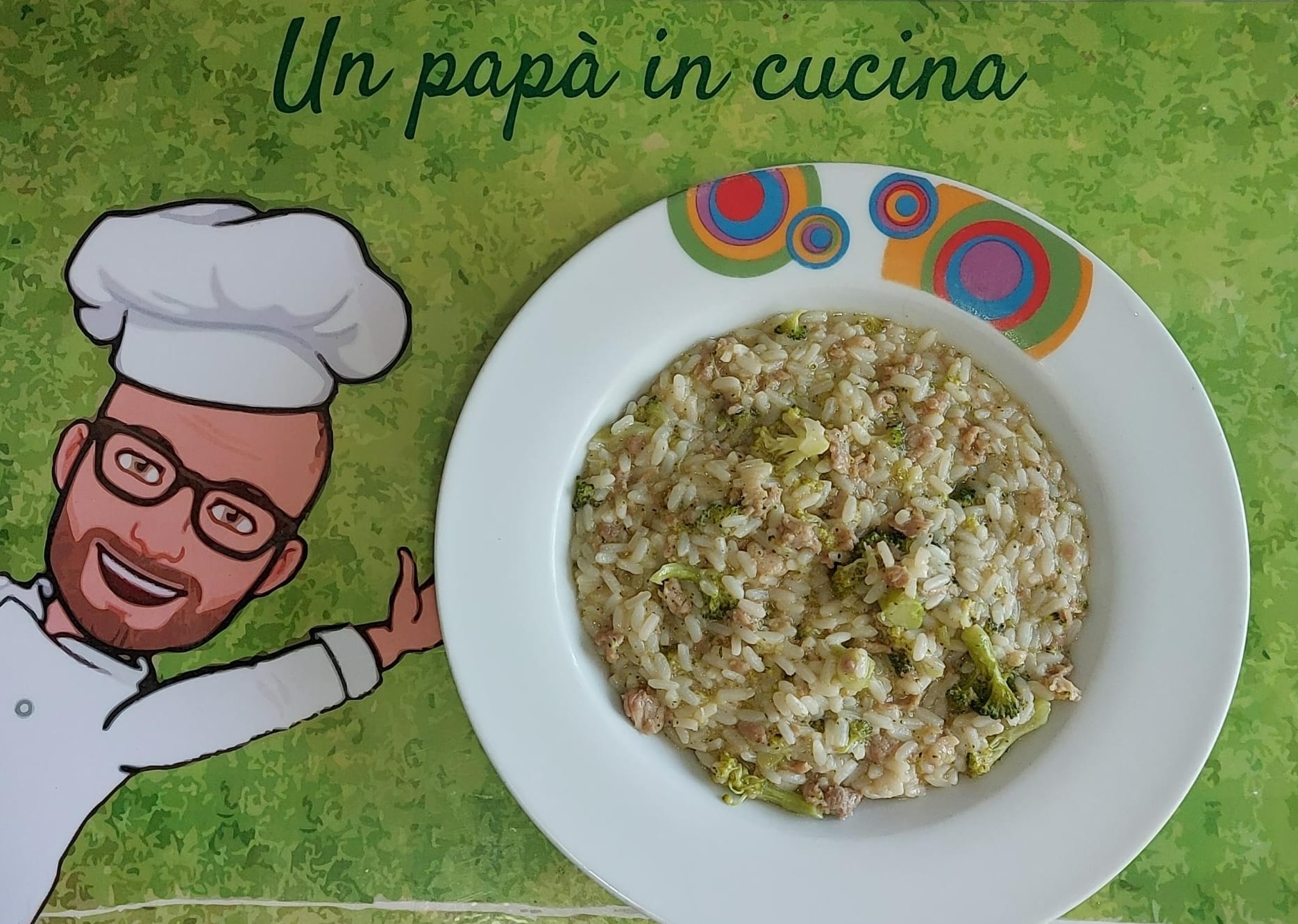 risotto ai broccoli e salsiccia bimby tm7 tm6 tm5 tm31 thermomix pic un papà in cucina con il bimby ricette recipe tm 7 6 5 31 picnic feste cena pranzo