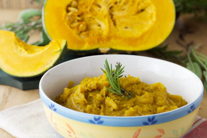 pure zucca amaretti ricetta facile