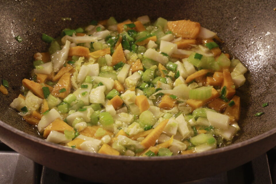 verza stufata con zucca delica