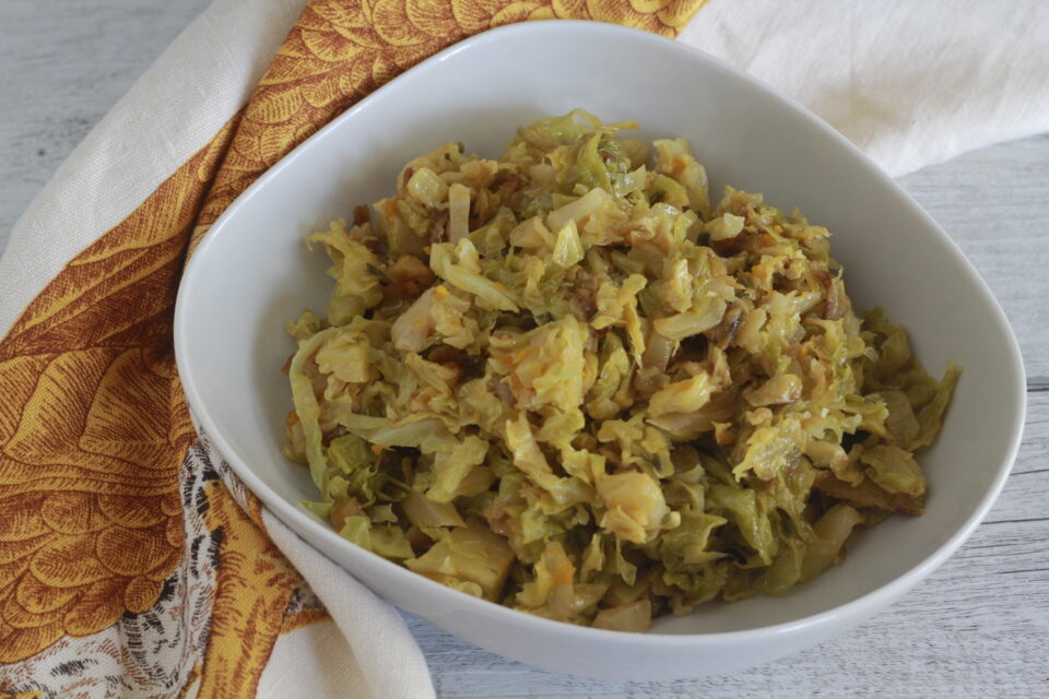verza stufata con zucca delica 