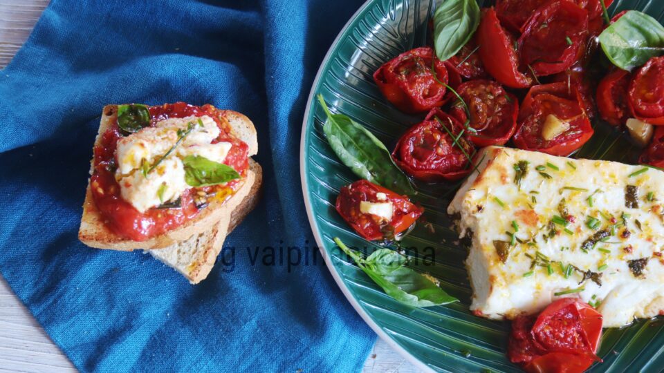 ricotta e pomodorini al forno
