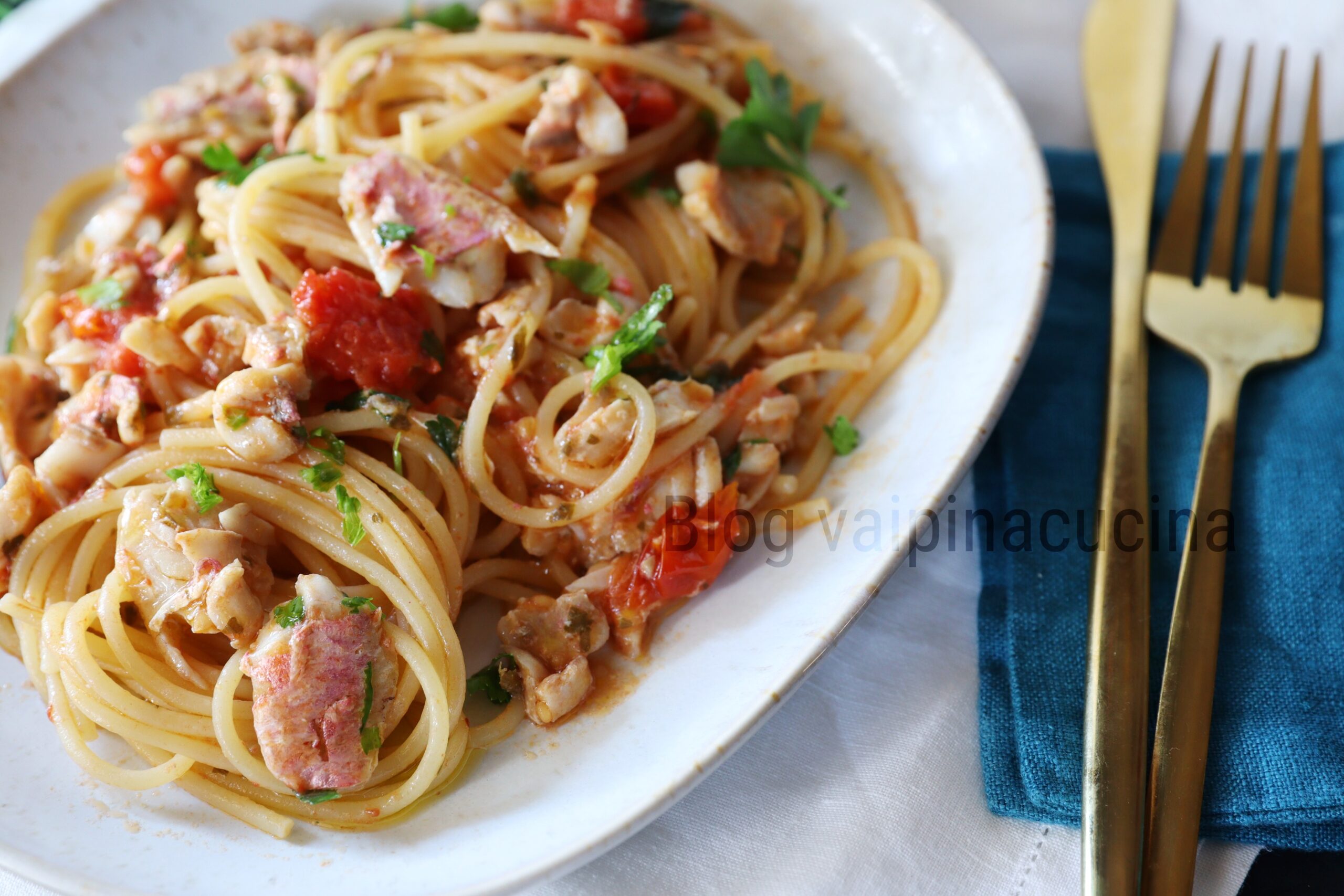 Spaghetti Con Filetti Di Triglia - Blog Di Vaipinacucina