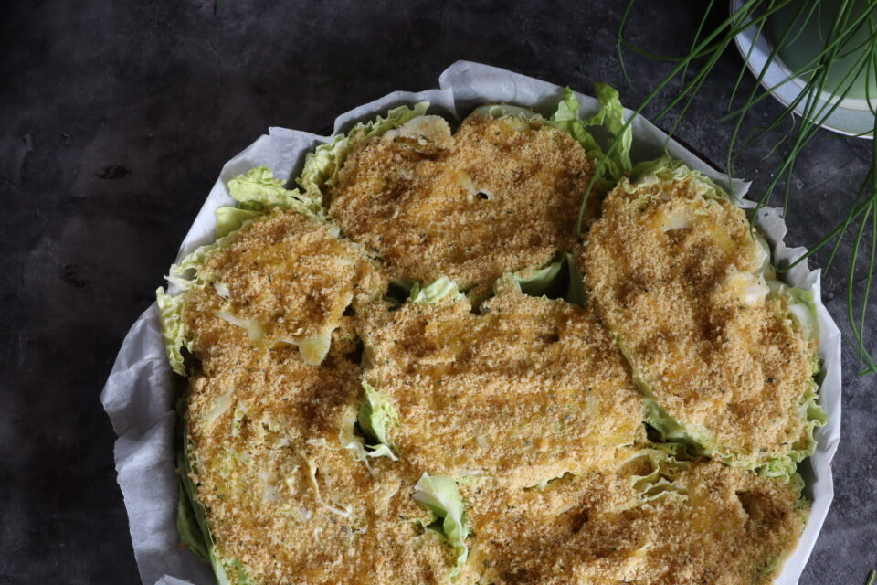 verza gratinata al forno semplice