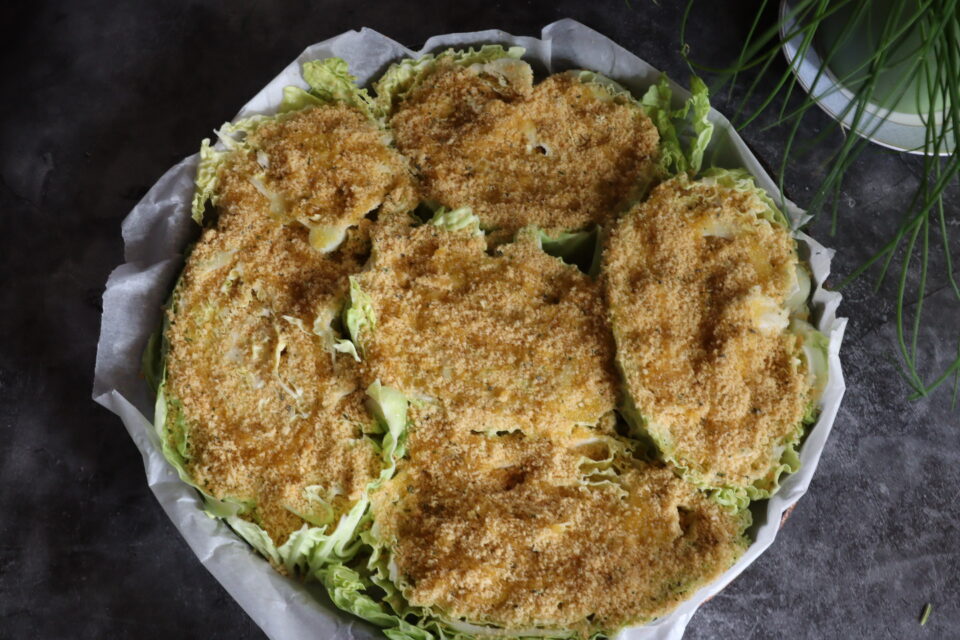 verza gratinata al forno semplice