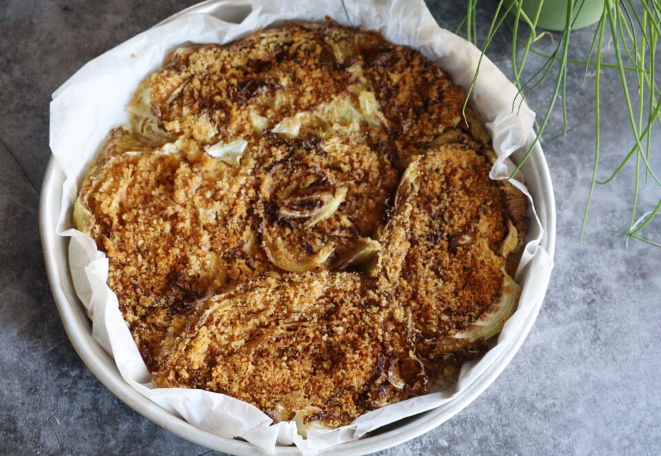 verza gratinata al forno semplice