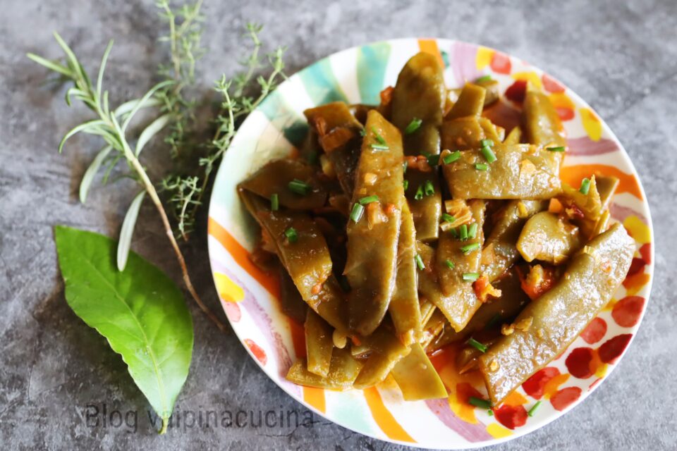 fagiolini piattoni al pomodoro