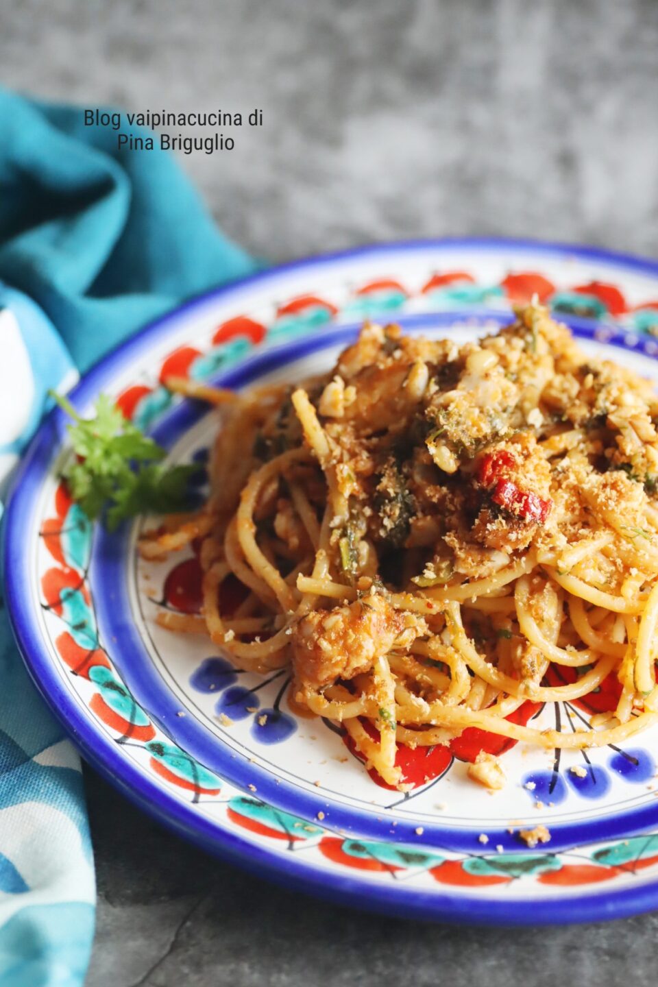spaghetti al ragù di triglie alla lampedusana