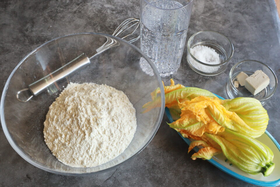 fiori di zucca in pastella