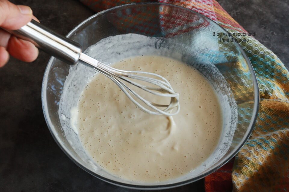 pastella per fiori di zucca