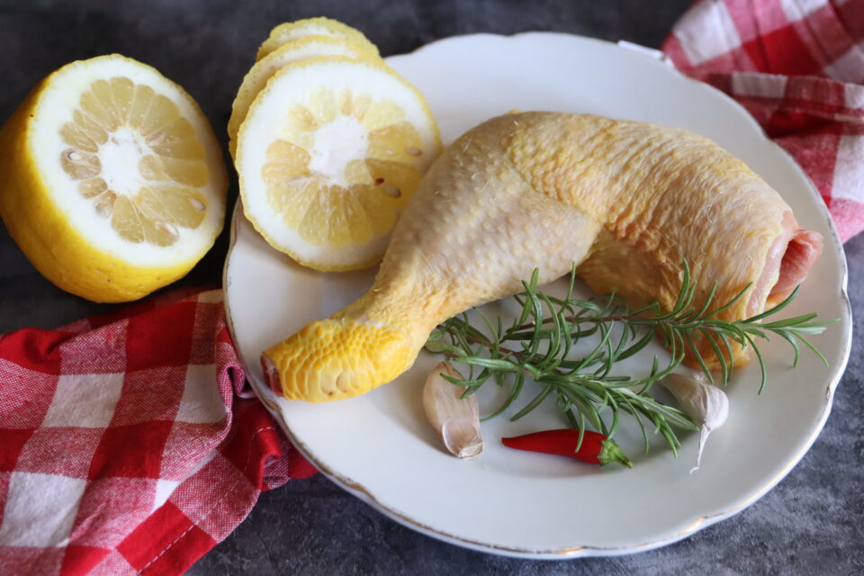 cosciotto di pollo in friggitrice ad aria
