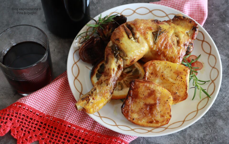 cosciotto di pollo in friggitrice ad aria