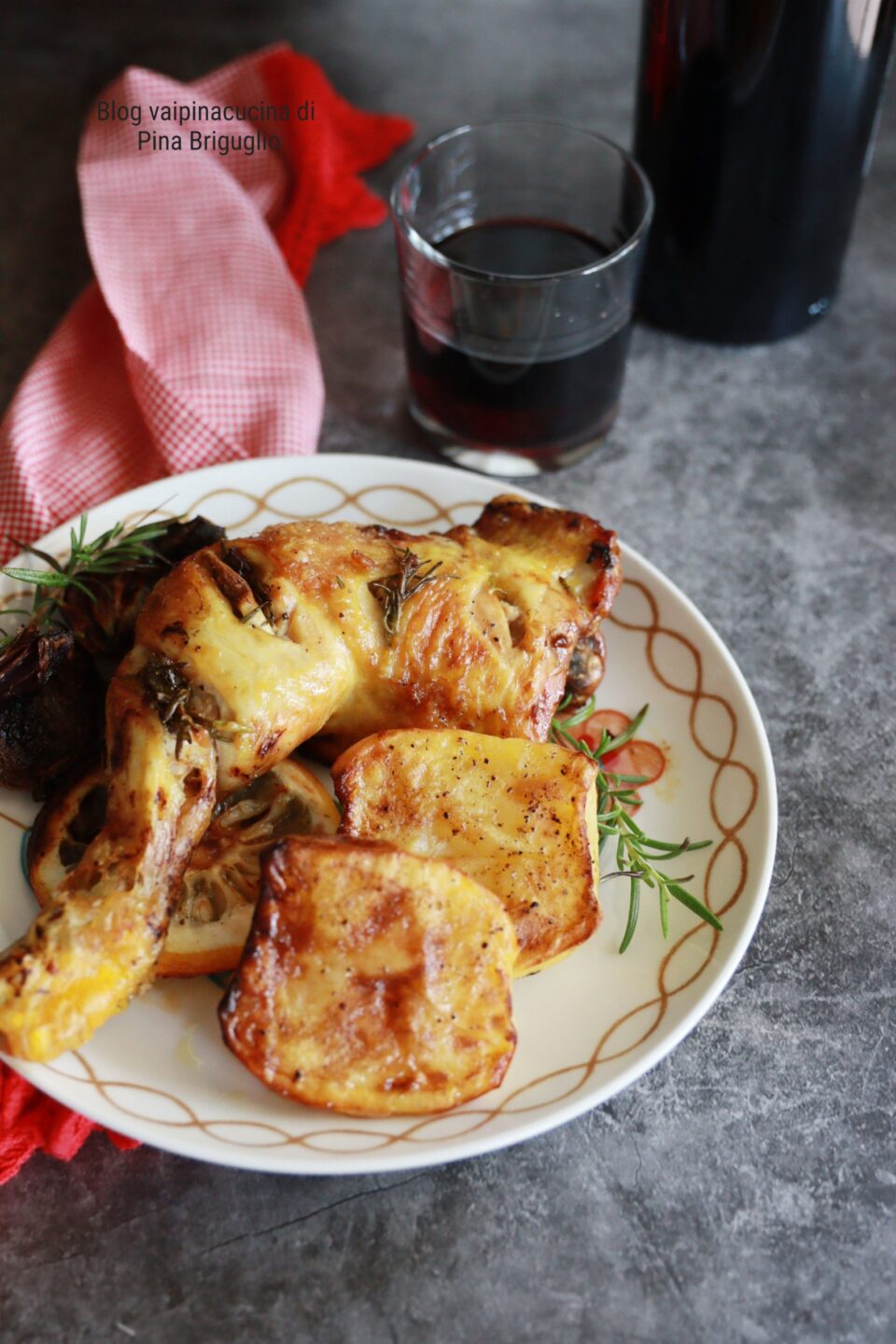 cosciotto di pollo in friggitrice ad aria