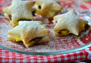 Stelline di sfoglia con nutella e crema ricetta facile