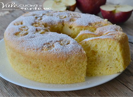 Chiffon cake alle mele senza burro e olio