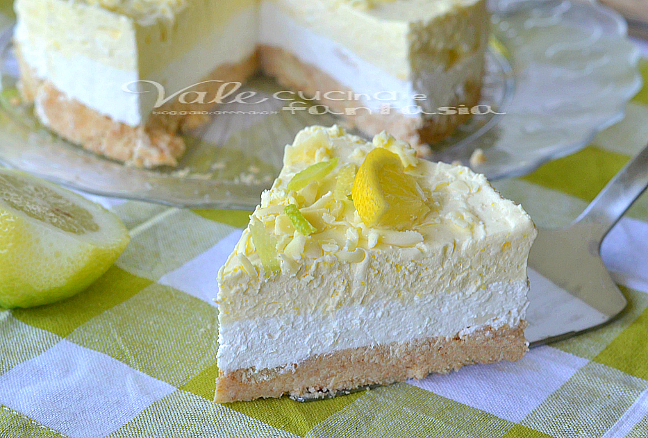 Cheesecake Al Limone E Cioccolato Bianco Senza Cottura