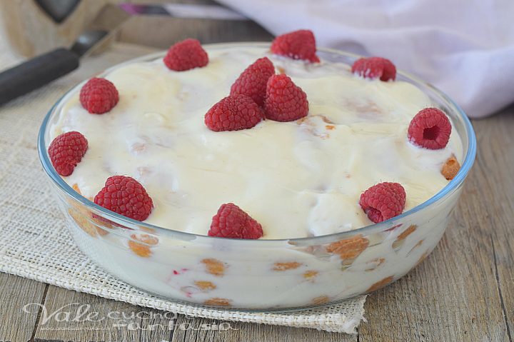 TIRAMISù ALLO YOGURT E LAMPONI