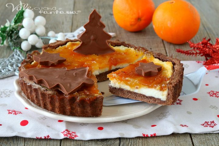 crostata di natale ricotta e arancia