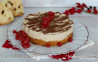 TORTA DI PANETTONE CON NUTELLA E CAFFE