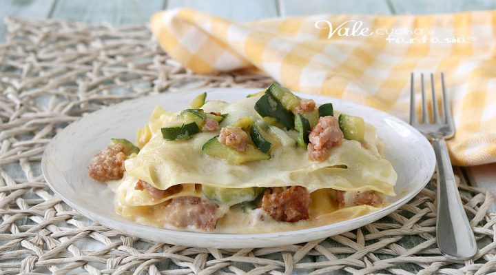 LASAGNE CON ZUCCHINE E SALSICCIA