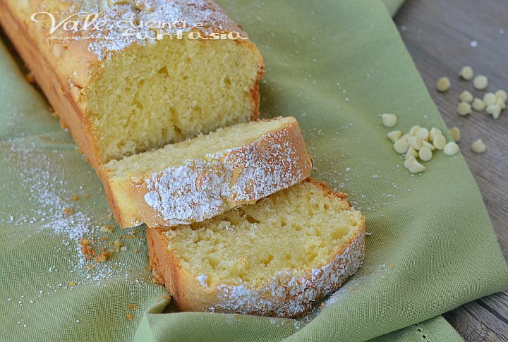 plumcake mascarpone e cioccolato bianco