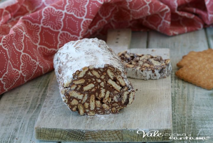 SALAME DI BISCOTTI AL CIOCCOLATO