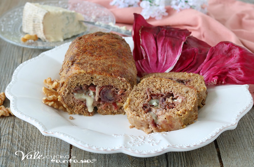 POLPETTONE CON RADICCHIO NOCI E SPECK