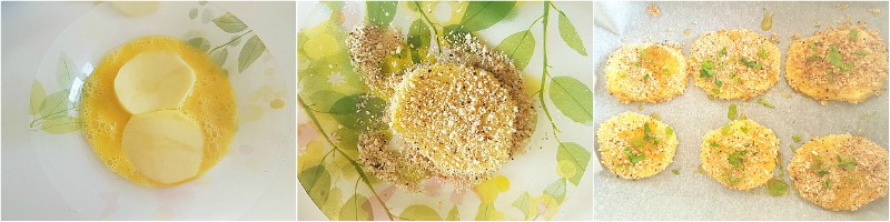 COTOLETTE DI PATATE AL FORNO ricetta contorno veloce e leggero