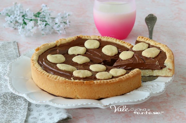 crostata con nutella con pasta
