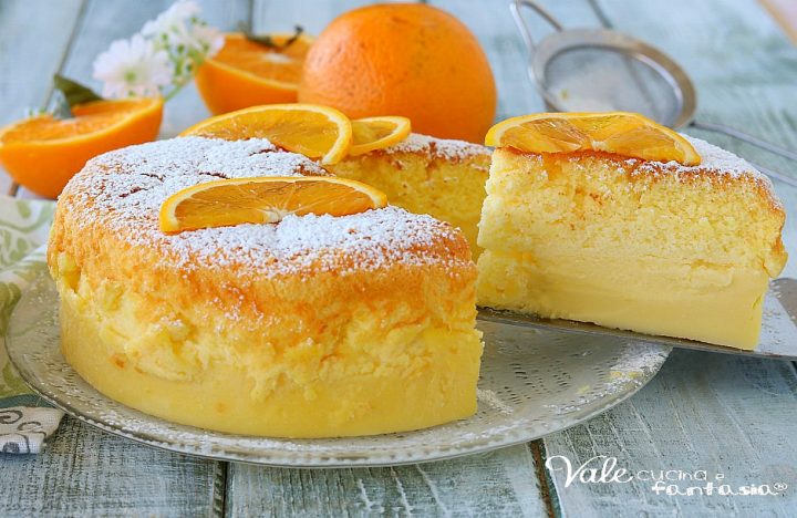 TORTA MAGICA ALL ARANCIA con tre starti diversi