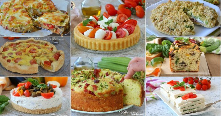 TORTE SALATE RICETTE ESTIVE per antipasto aperitivo o buffet
