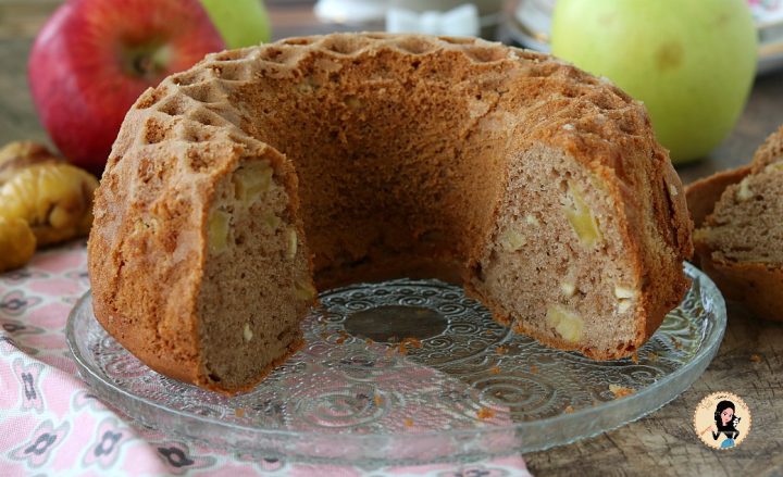 CIAMBELLA CON FARINA DI CASTAGNE E MELE senza burro