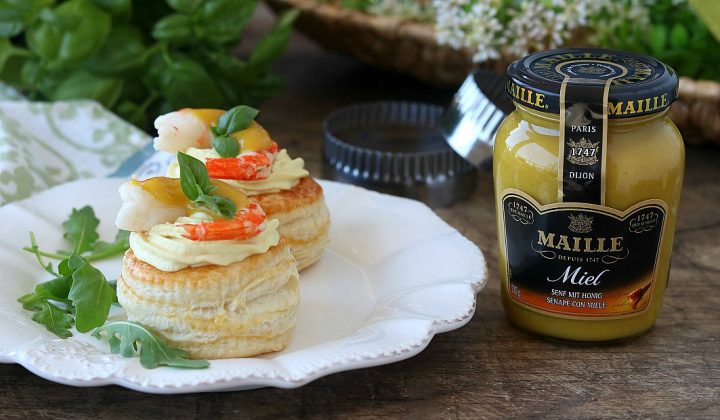 Vol au Vent con gamberi e senape