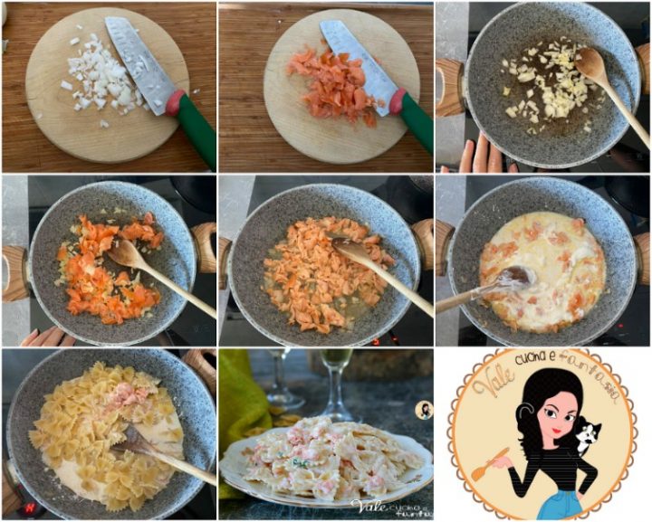 PASTA AL SALMONE CREMOSA ricetta primo piatto facile