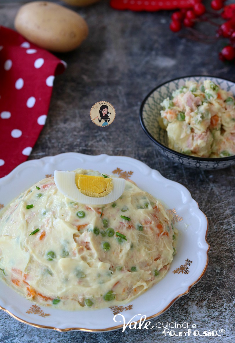 INSALATA RUSSA AL TONNO ricetta ANTIPASTO delle feste