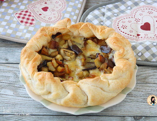 TORTA SALATA CON PATATE E MELANZANE