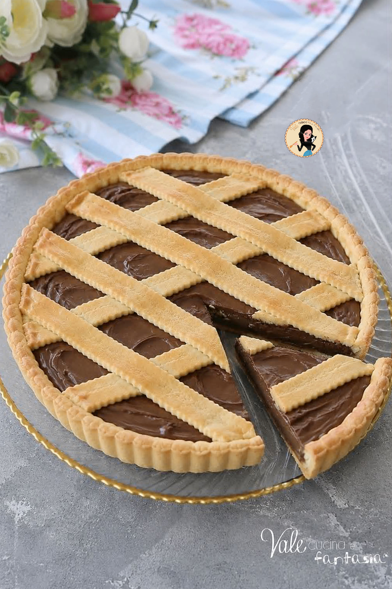 CROSTATA ALLA NUTELLA ricetta con la nutella cremosa, ricetta crostata con crema di nocciole con il trucchetto per farla restare morbida