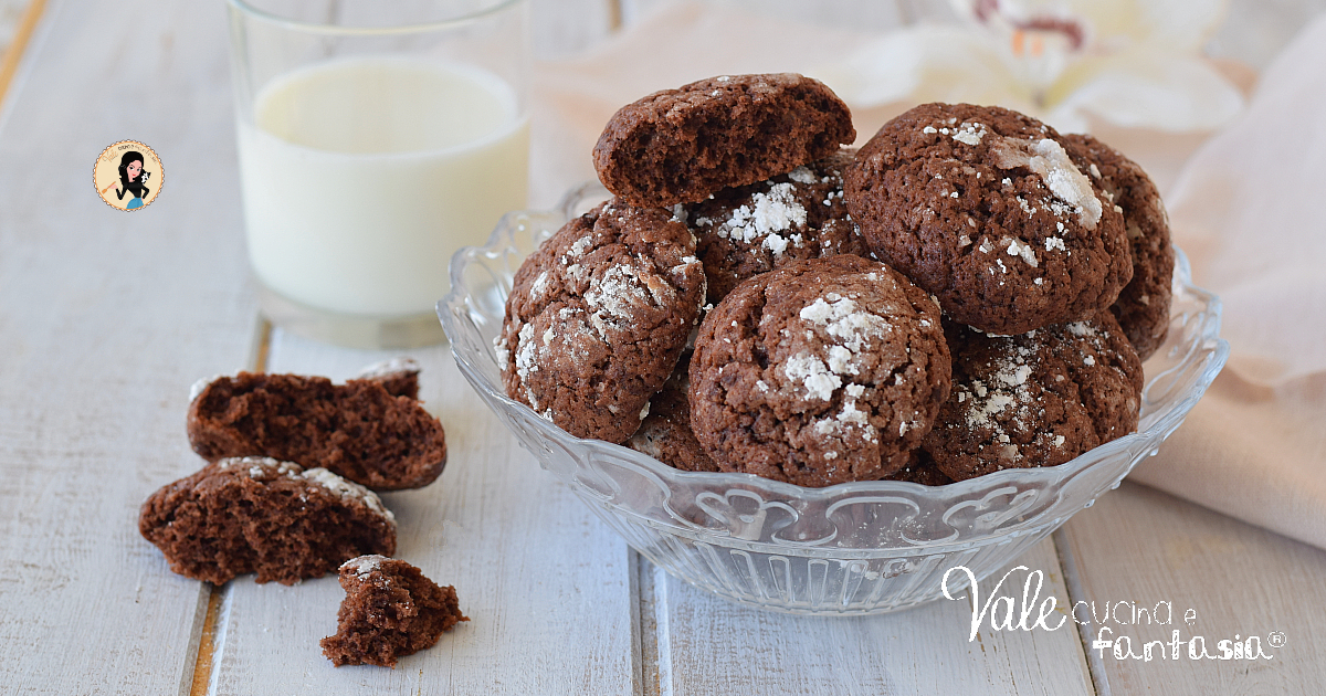 BISCOTTI MORBIDI AL CACAO E YOGURT ricetta facile senza burro