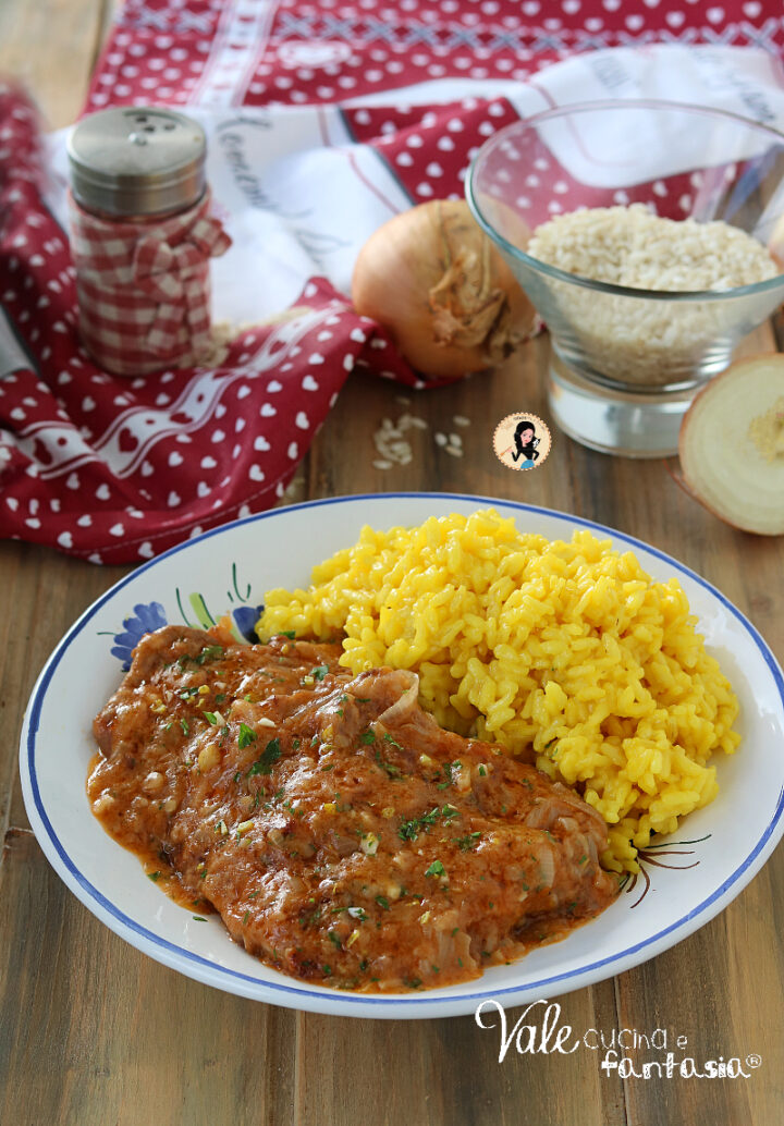 OSSOBUCO ALLA MILANESE con risotto allo zafferano ricetta lombarda