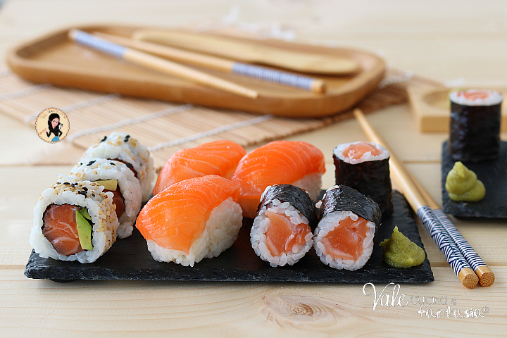 SUSHI FATTO IN CASA ricetta originale con tutti i passaggi e i consigli, come preparare i vari tipi di sushi: osomaki, nigiri, uramaki