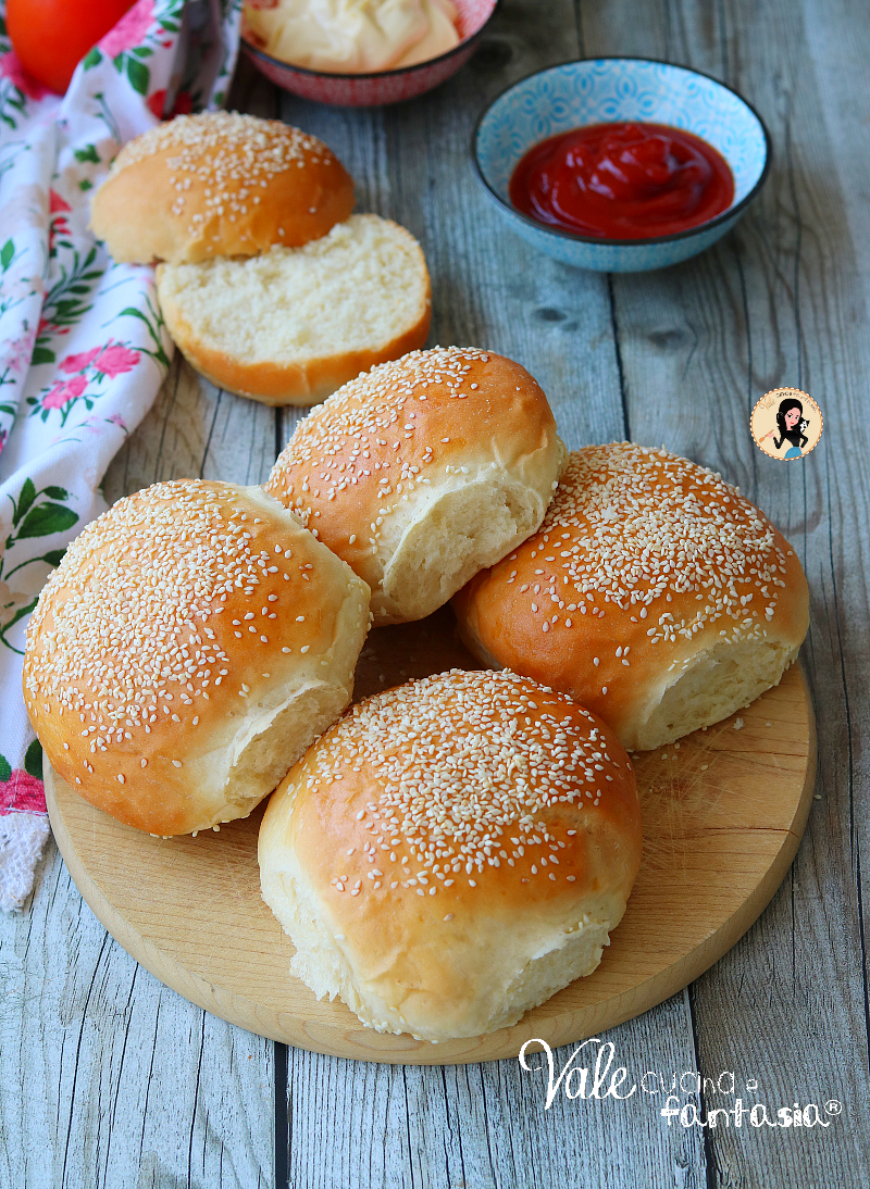 PANINI PER HAMBURGER O BURGER BUNS Fatti In Casa