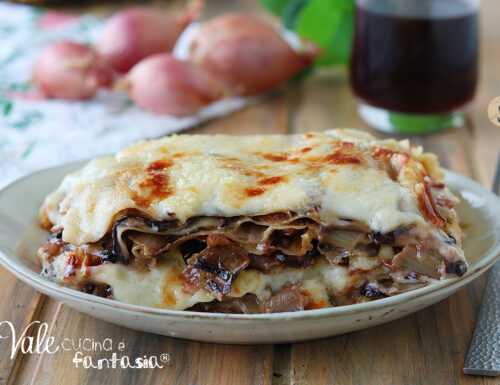 LASAGNE CON RADICCHIO GORGONZOLA E NOCI