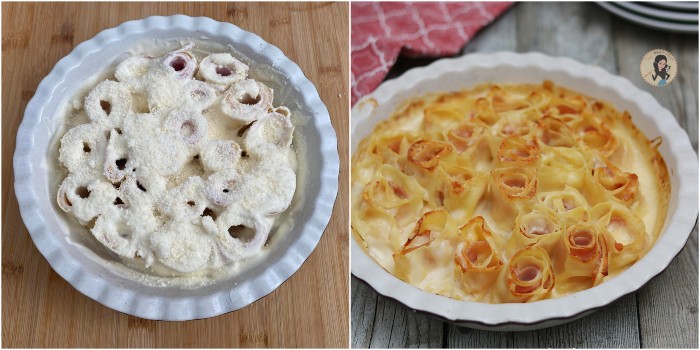 GIRELLE DI LASAGNE PROSCIUTTO E FORMAGGIO ricetta primo piatto veloce e facilissimo