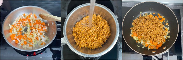 LENTICCHIE IN BIANCO ricetta facile e veloce per cucinare le lenticchie secche o in scatola, lenticchie stufate veloci