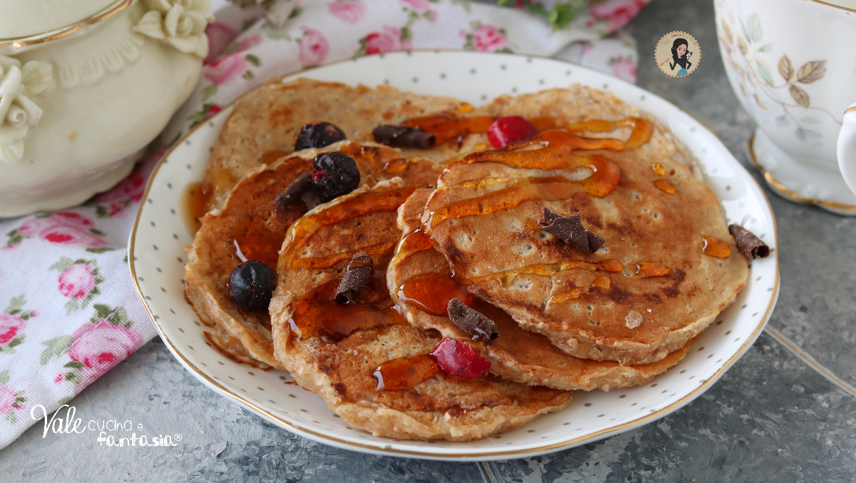 ricetta pancake allo yogurt greco ricetta dolci colazione senza burro pancake con yogurt greco e albumi senza burro e latte