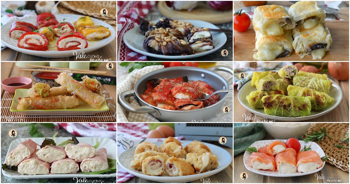RICETTE DI INVOLTINI di carne, di verdure, di salmone e tantissime altre ricette facili e veloci!
