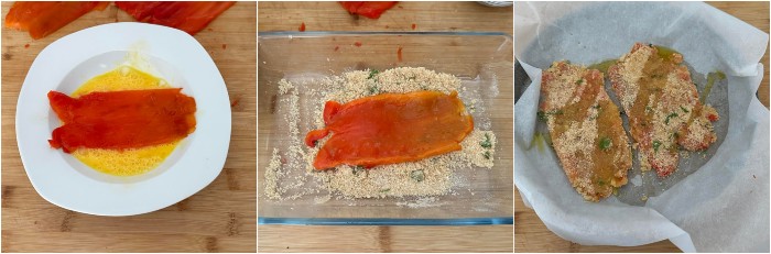 Cotolette di peperoni ricetta al forno o in padella, peperoni impanati veloci, morbidi e gustosi, da fare al forno, fritti o in padella