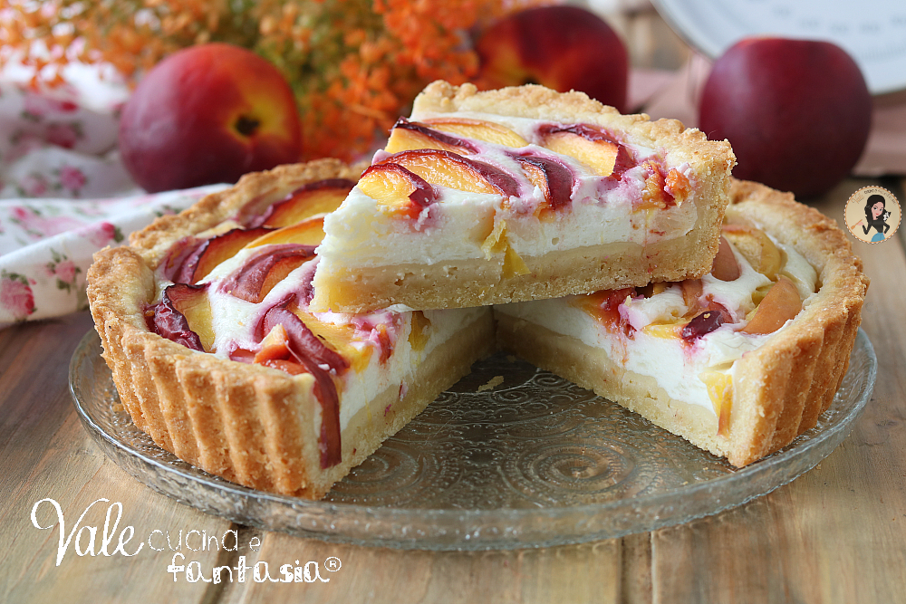 Crostata di pesche e yogurt ricetta dolce