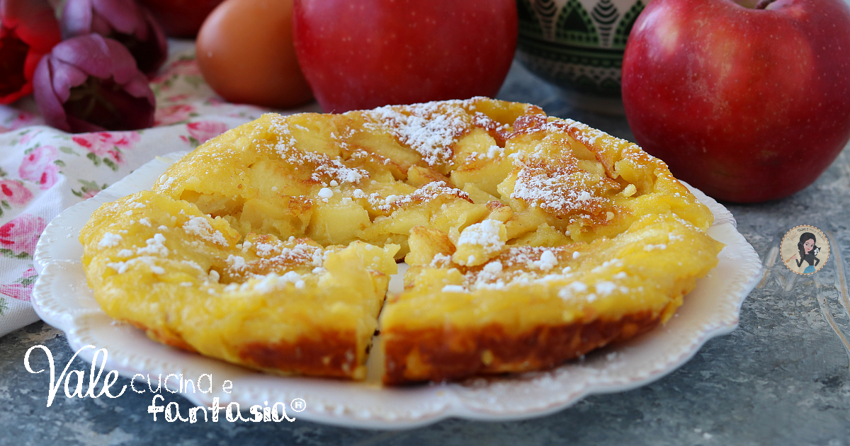 frittata di mele in padella light