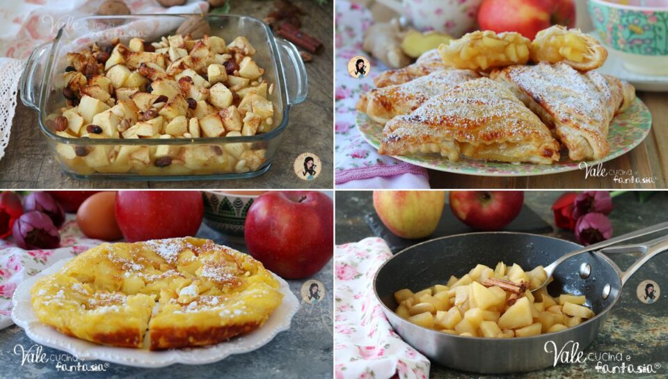 4 Ricette lampo con le mele dolci con le mele pronti in 15 minuti!