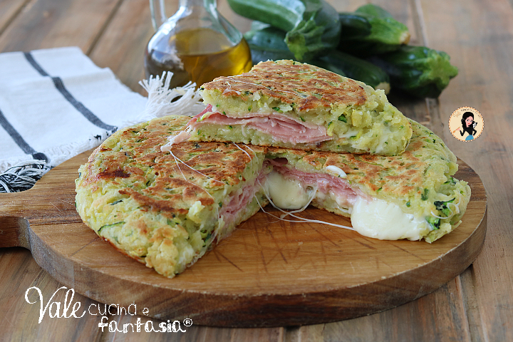 Focaccia con impasto alle zucchine
